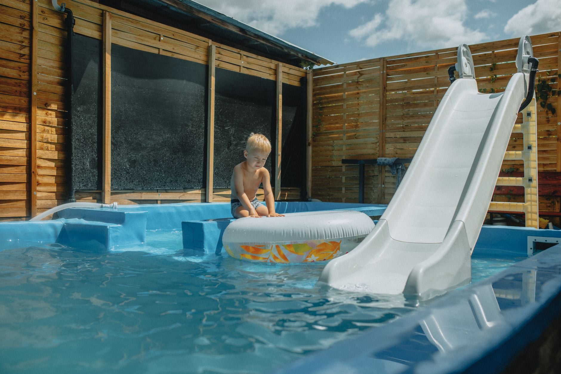 Family Enjoying Ocala Public Pools On A Summer Afternoon